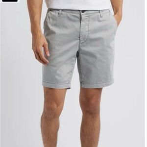 AG Adriano Goldschmied Wanderer 8.5-Inch Stretch Cotton Chino Shorts *Flaws